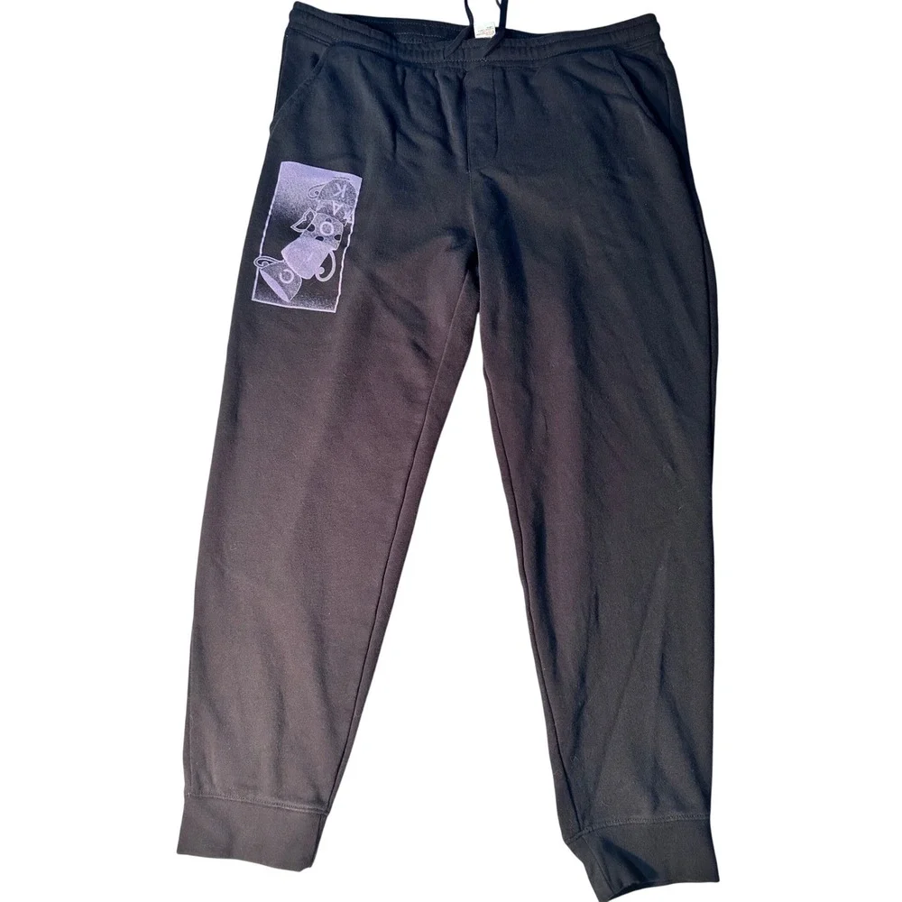 Cloak Brand Hidden In Plain Sight Black Joggers Sweatpants Mens 2XL Teacup